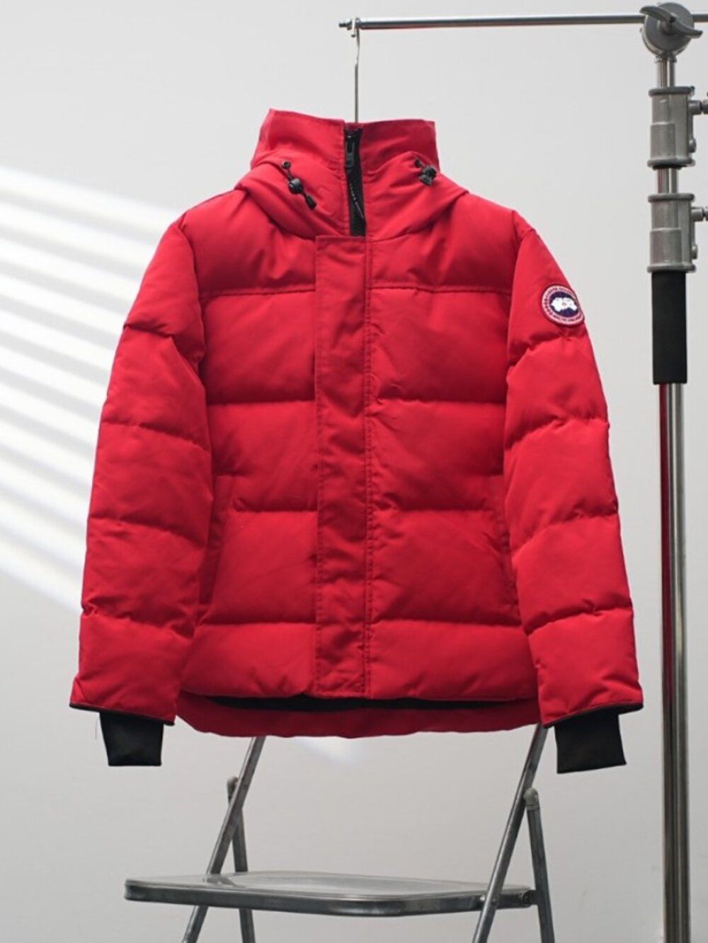 Canada Goose Classic Red Puffer Jacket with Hood